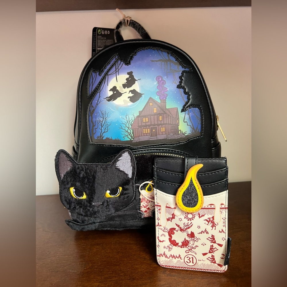 NWT Disney Hocus Pocus Backpack and Wallet.
